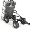 YARDSAM DUMP GARDEN CARTS 800 LB CAPACITY, HEAVY DUTY STEEL GARDEN CARTS - GRAY New