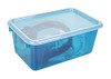 Storex Small Cubby Bins Plastic Storage Containers 12.2x7.8x5.1in, 5-Pack -Teal New