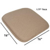 Sweet Home Collection Chair Cushion Memory Foam Pads Honeycomb Pattern 2 Pack New