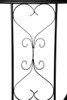 Better Garden Steel Garden Arch, 6'7" High x 3'7" Wide - BLACK New