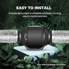 SIMPLE DELUXE SIMPLE DELUXE 14" 25FT DUCTING, NON-INSULATED FLEX FOIL, 2 CLAMPS New