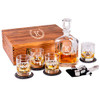 Personalized Whiskey Decanter Set B0829F455Z - Brown New