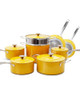 Nuwave Lux 13-Piece Premium Cookware Collection, Healthy G10 Duralon Blue New
