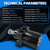 BMER3-350-WD-T31-R Cycloid Hydraulic Motor 1.5" Round Shaft 1/2" NPT BMER 375