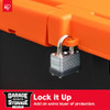 IRIS USA 5-Pack 3 Gal Heavy Duty Lockable Storage Totes B08KCLR5V7 -Black/Orange New