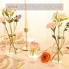 TBWIND 12pcs 8 Inch Clear Glass Cylinder Vases,-NEW New