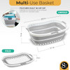 Silver One Collapsible Laundry Basket 42L 11 gallons (B0CP37YRTZ) - Blue