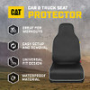 CAT WATERPROOF CAR SEAT COVERS 2 PACK GRAY TRIM CARS TRUCKS SUV - BLACK/GRAY