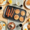 HEXCLAD DOUBLE BURNER HYBRID NONSTICK GRIDDLE PAN BBQ DISHWASHER SAFE 18" New