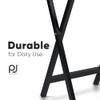 PJ Wood Folding TV Tray & Snack Table - Black New