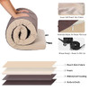 ZonLi Foam Camping Mattress, Portable Roll Up Travel Sleeping Pad Single - Black New