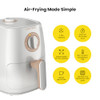 Chefman TurboFry 2-Quart Air Fryer, Dishwasher Safe Basket & Tray - White New