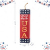 Glitzhome 36"H Wooden Metal Patriotic Uncle Sam Porch Welcome Sign - Multicolor New