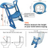 Potty Training Toilet Seat with Ladder Sturdy Ladder Soft Padded Cushion New