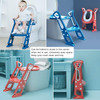 Potty Training Toilet Seat with Ladder Sturdy Ladder Soft Padded Cushion New