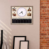 NC Rustic Picture Clock and Chalkboard Memos Wooden Wall-Decorate 25×20.5×1.4 New