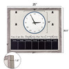NC Rustic Picture Clock and Chalkboard Memos Wooden Wall-Decorate 25×20.5×1.4 New