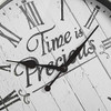 Streamline VIP White Farmhouse Clock 19" Inch Time is Precious Shiplap Wall New