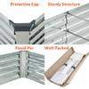 Zunatu 6x3x1ft Galvanized Raised Garden Bed,6x3x1ft, B0BN7DBB3K - Silver New