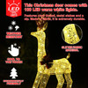 BEST CHRISTMAS CHOICES 3-Piece Reindeer Family Set White Lighted Christmas Decor New