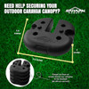 Caravan Canopy Sports 10001200011 Caravan Weight Plates, Black New