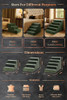 NOAH & PAW DOG STAIRS FOR LARGE DOGS, UP TO 150LB WIDE DOG RAMP, 5-STEP - GREEN