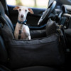 NOAH & PAW DOG CAR SEAT BOOSTER FOR SMALL DOGS & CATS UNDER 25LB, CANVAS - GRAY