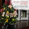 Alpine Corporation 28" Tall Christmas Tree Gnome Holiday Decoration - B09CRVJ4BJ New