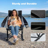 SunnyFeel 2-Pack Rocking Camping Chair with Headrest Heavy Duty 500LBS