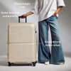 ANTLER Single Stripe Hardside Checked Large Luggage, Wheat Beige, 32", 144L
