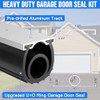 alophoty 16.5FT Garage Door Seal Bottom Kit, Heavy Duty EPDM Rubber U+O Ring New