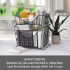 Gourmet Basics by Mikasa Band Stripe Stacking Kitchen Bathroom Office Storage New