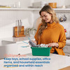 ECR4Kids Scoop Front Storage Bins, Green, 25-Piece - B0BHV41Q1R New