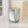 Glad Stainless Steel Step Trash Can with Clorox Odor Protection - New New
