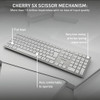 CHERRY SLIM, WIRELESS KEYBOARD AND MOUSE SET, DW-9100, - SILVER/WHITE