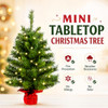 MANLATINI PRE-LIT 2FT SMALL CHRISTMAS TABLETOP XMAS TREE MNLT-XMAS-2025-7 GREEN