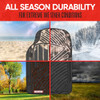 Motor Trend FlexTough Performance All Weather Rubber Car Floor Mats - 3 Piece New