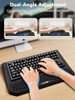 2-in-1 Ergonomic Keyboard Stand with Wrist Rest, Black