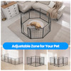 Simple Deluxe Dog Playpen Outdoor 32" Height Heavy Duty Dog Pen - Black New