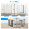 Simple Deluxe Dog Playpen Outdoor 32" Height Heavy Duty Dog Pen - Black New