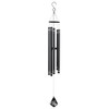 Alpine Corporation KAW196HH-BK Metal WindwChime w/Butterfly Windcatcher, Black New