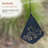 Alpine Corporation KAW196HH-BK Metal WindwChime w/Butterfly Windcatcher, Black New