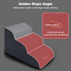 GALATÉE PET STAIRS, WASHABLE & ZIPPERED, HIGH DENSITY FOAM DOG - BLACK