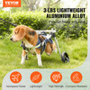 VEVOR 2 WHEELS DOG WHEELCHAIR FOR BACK LEGS - SIZE SMALL - NAVY/LIME