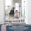 Dreambaby Liberty Walk Thru Baby Safety Gate Set with 3.5in Extension - White New