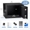 CDC DIGI DIGITAL ELECTRONIC MONEY SAFE STEEL SECURITY LOCK BOX KEYPAD - BLACK