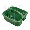 ECR4Kids 2-Compartment Large Storage Caddy Organizer, 6-Pack, Earthtone New