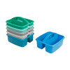 ECR4Kids 2-Compartment Large Storage Caddy Organizer 6-Pack Contemporary New