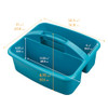 ECR4Kids 2-Compartment Large Storage Caddy Organizer 6-Pack Contemporary New