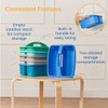 ECR4Kids 2-Compartment Large Storage Caddy Organizer 6-Pack Contemporary New
